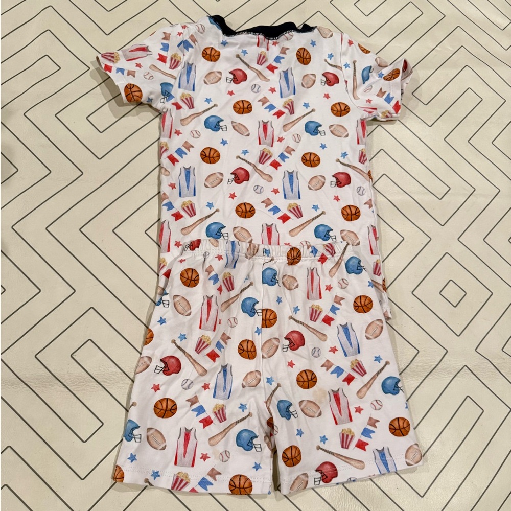 Baby Club Chic Sports Pattern Pajama Set - Picture 8 of 10